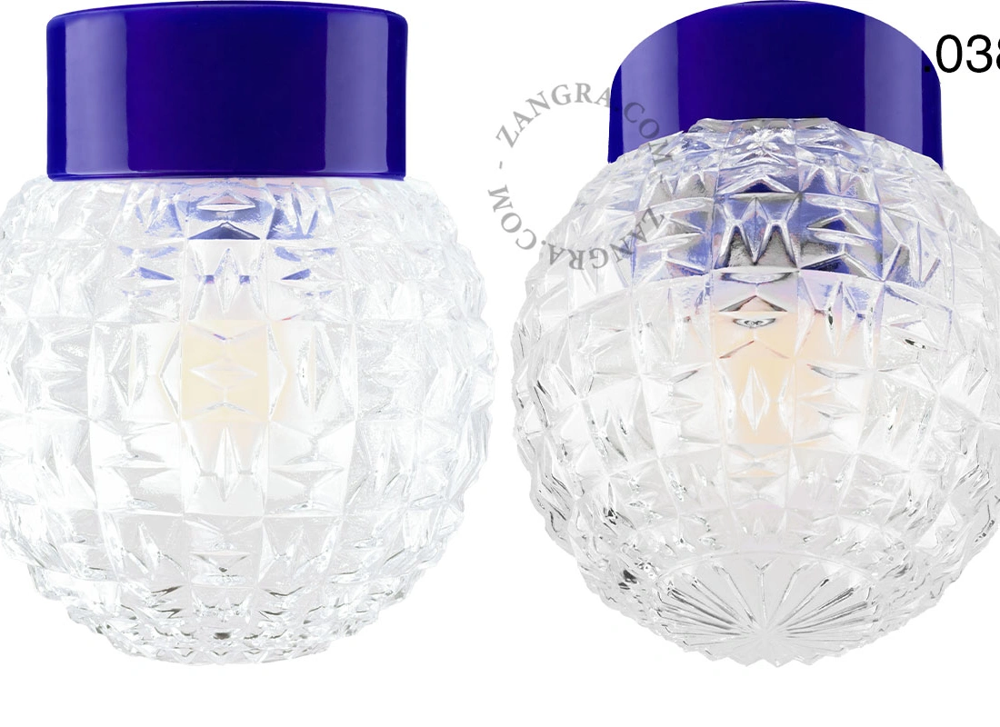 blue porcelain lamp David - Ø 10cm