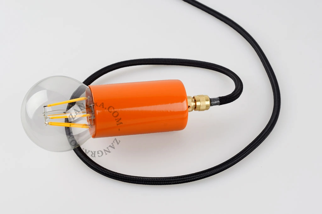 lacquered socket - orange
