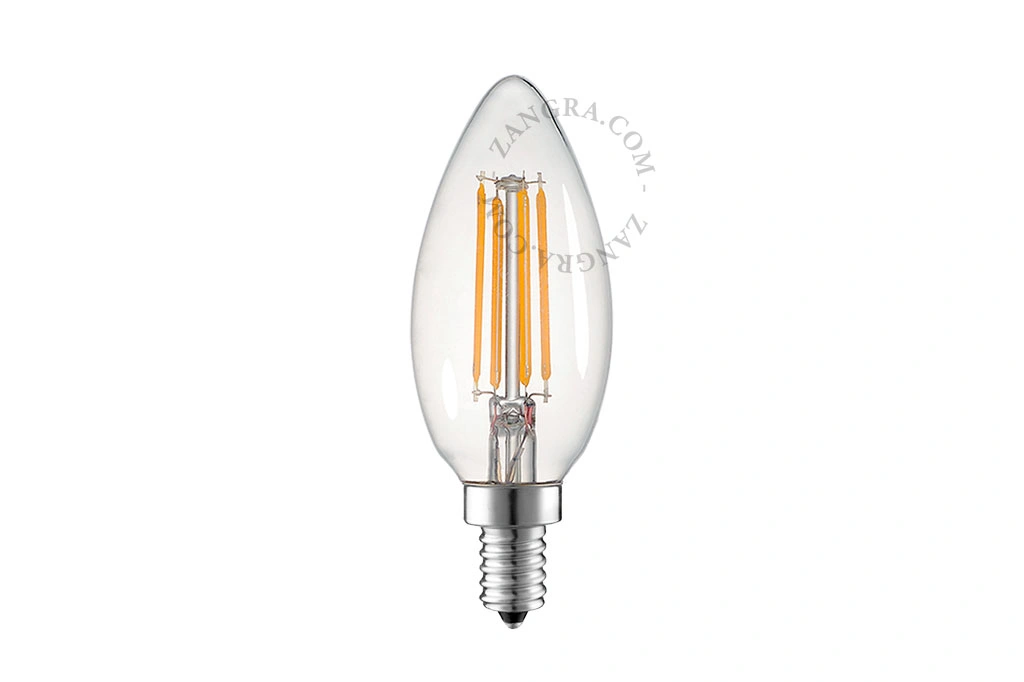 E14 dimbar filament - LED - kronljuskälla - 2700K - 4W