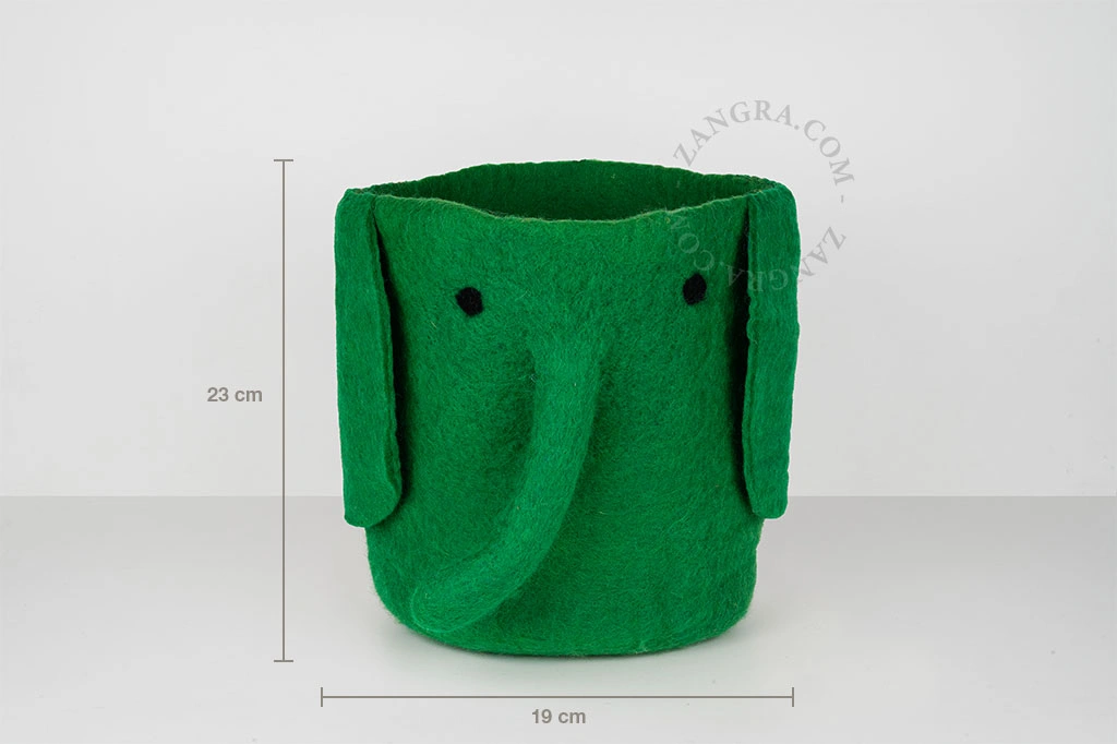 Aufbewahrungskorb aus Filz - Elefant Benny
