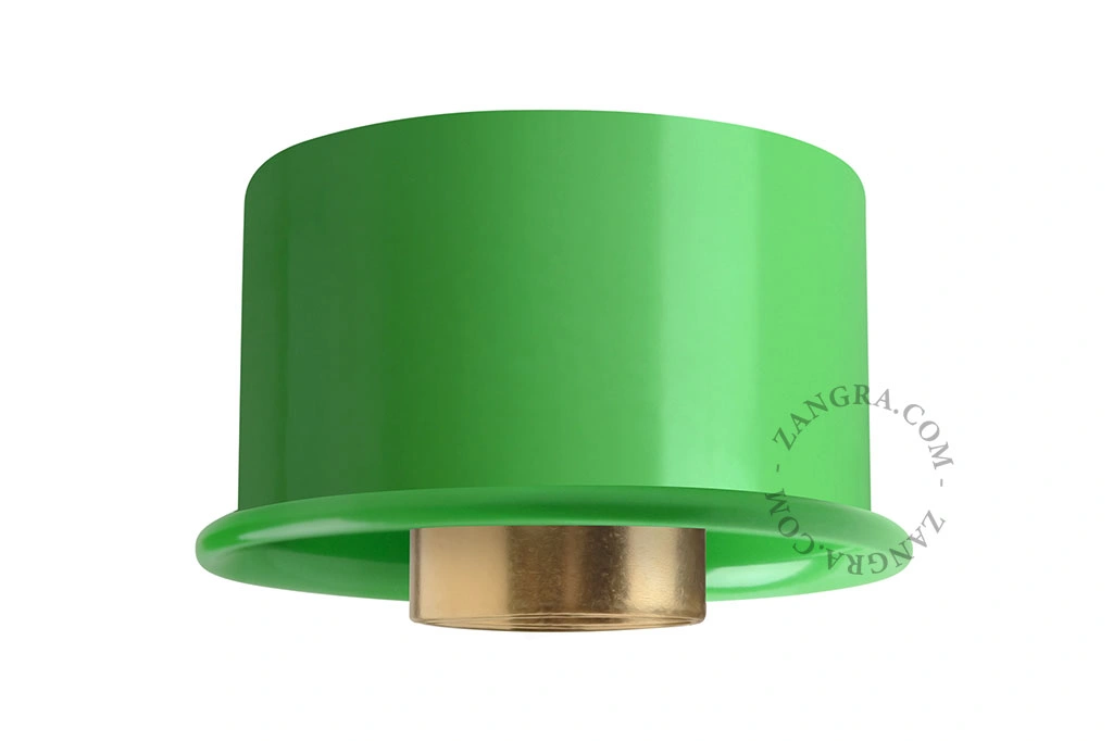 grüne Wand- oder Deckenleuchte - Ø 8 cm