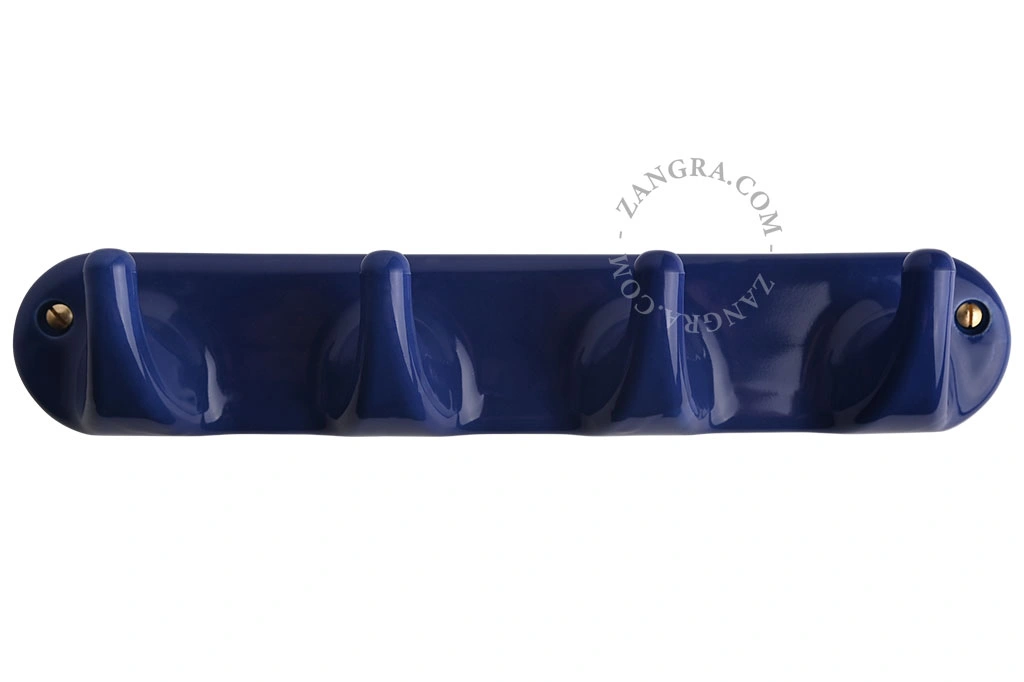 kledinghaak in porselein - blauw 4