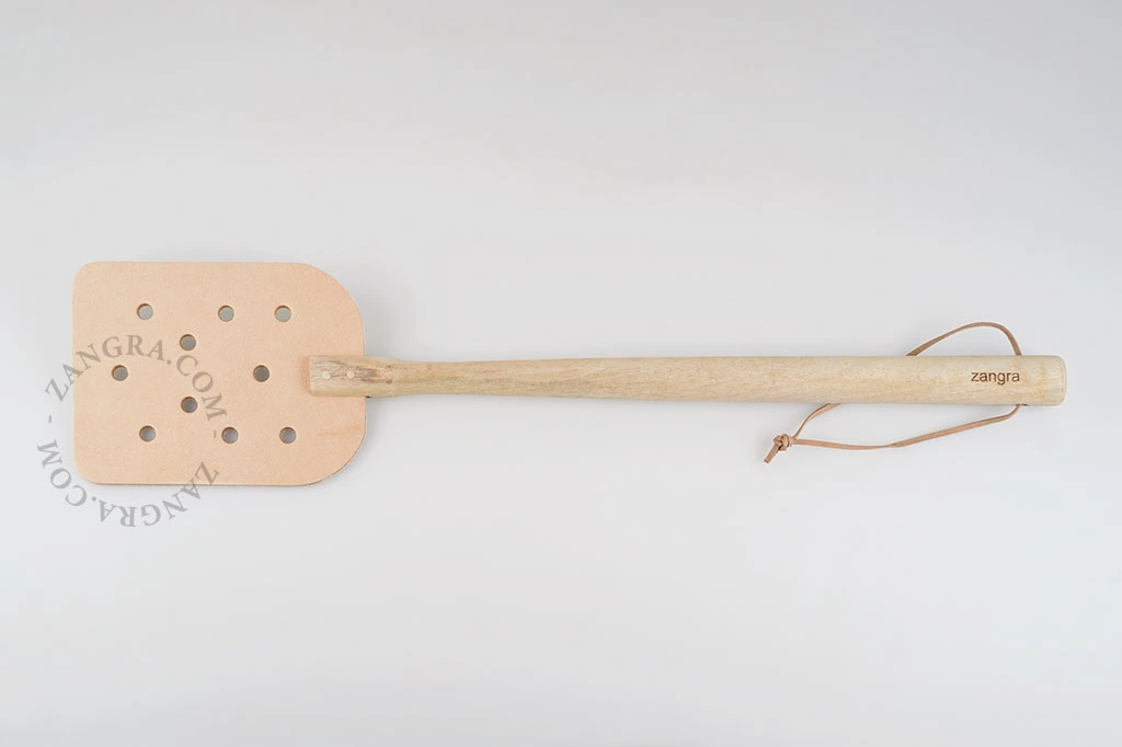 leather fly swatter