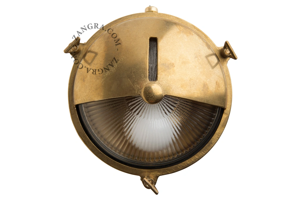 udendørs skotlampe i messing - Ø 20cm -  IP64