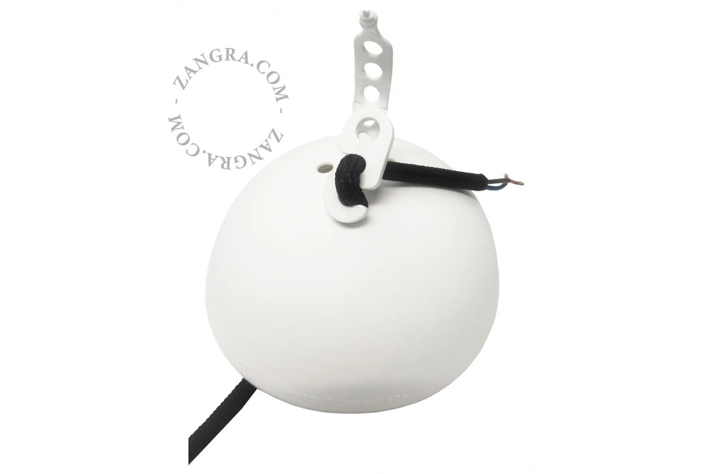 weißer flexibler Lampenbaldachin für 4 Kabel