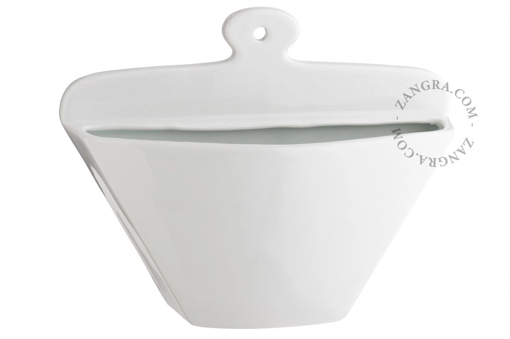 portafiltros de café de porcelana