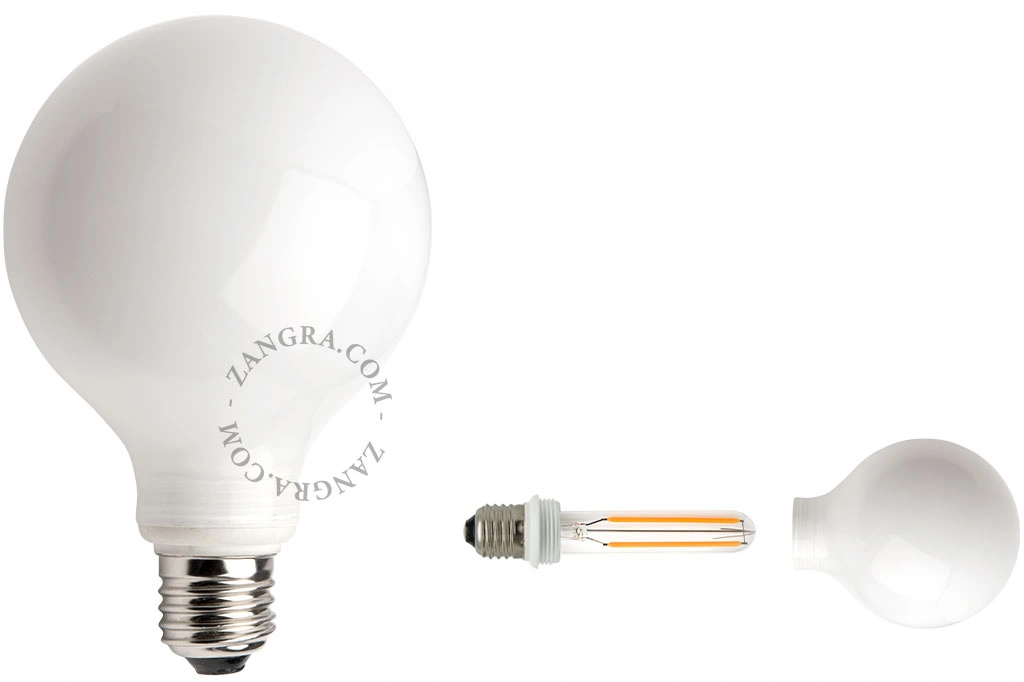 ściemnialna żarówka LED - szkło opalowe - 2700K - 4W - Ø 9,5 cm