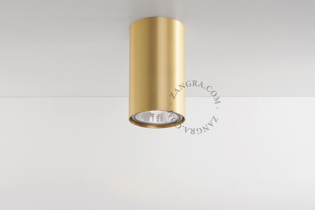 faretto da superficie in ottone - Ø 5,5 cm