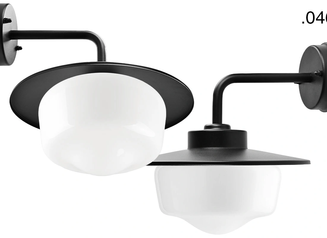 black wall light Eduardo - IP54