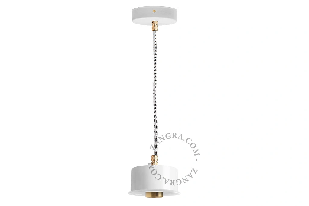 candeeiro suspenso branco - Ø 10 cm