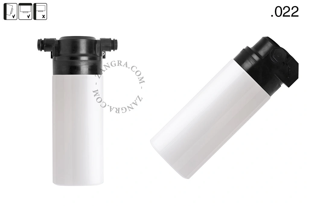 badrum svart vägglampa med glasskärm - IP54