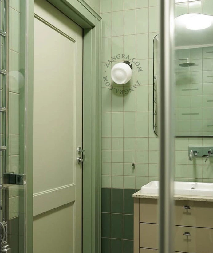 Lampenschirm aus Opalglas