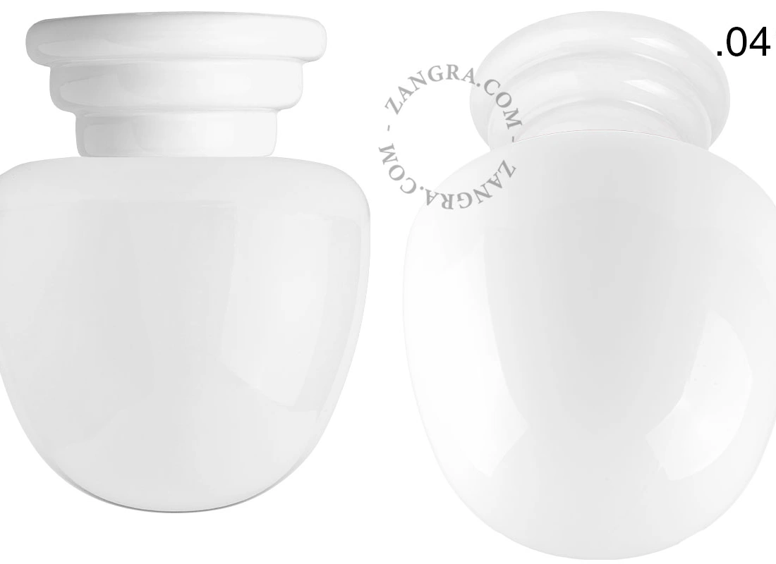 white porcelain Art Deco light Daniel