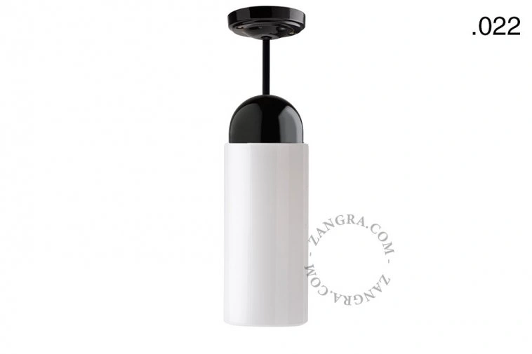 lampa porcelana ze szklanym kloszem