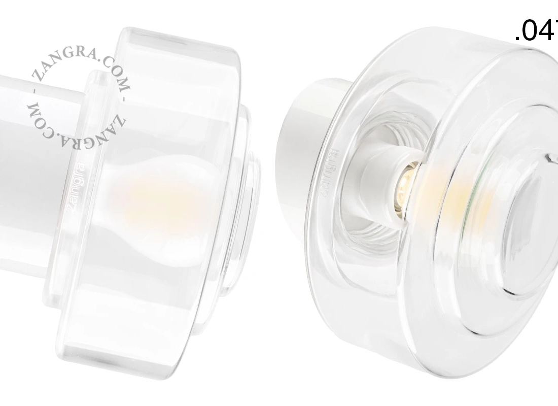 biała porcelanowa lampa ścienna David - Ø 10 cm