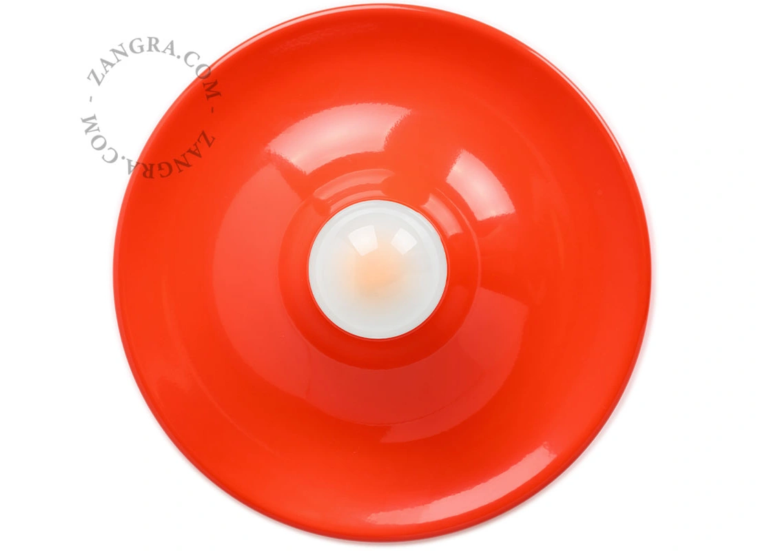 rød Space Age lampe Eli - Ø 26 cm