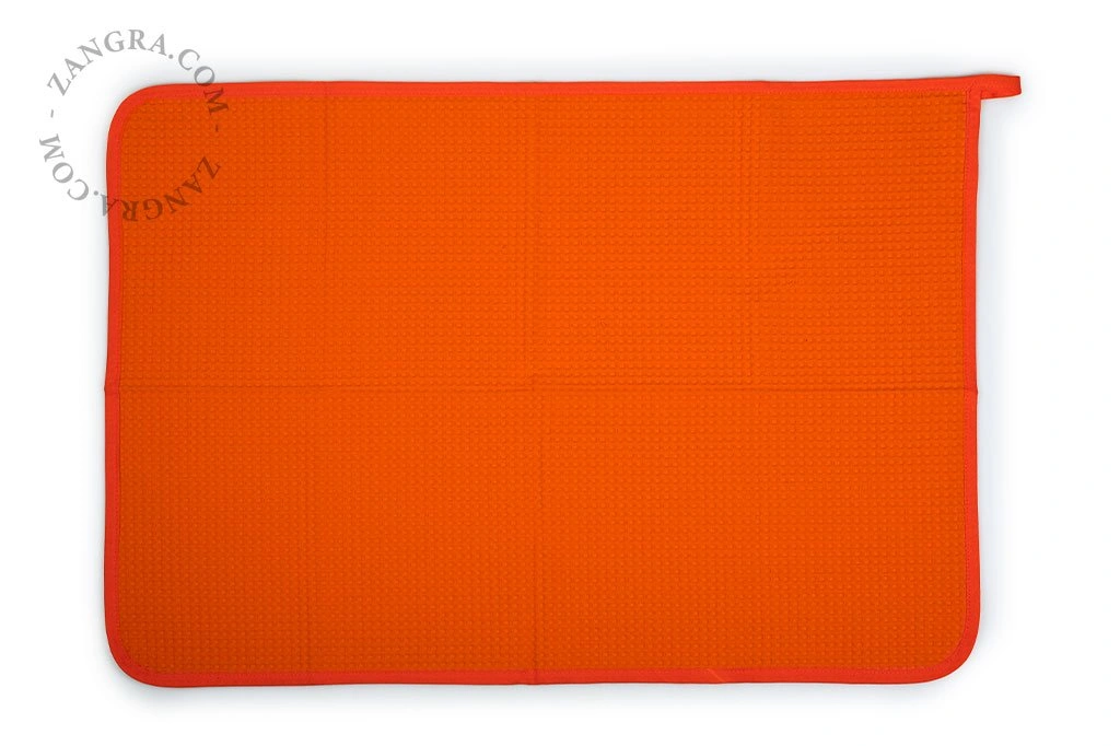 vierkante, retro keukenhanddoek