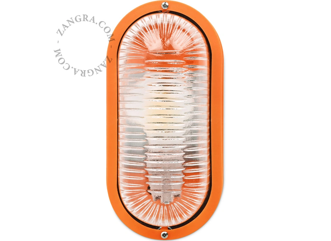 pomarańczowa wodoodporna lampa Dalida – IP44