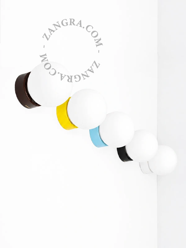 lampe i brunt porcelæn, Dani - IP54