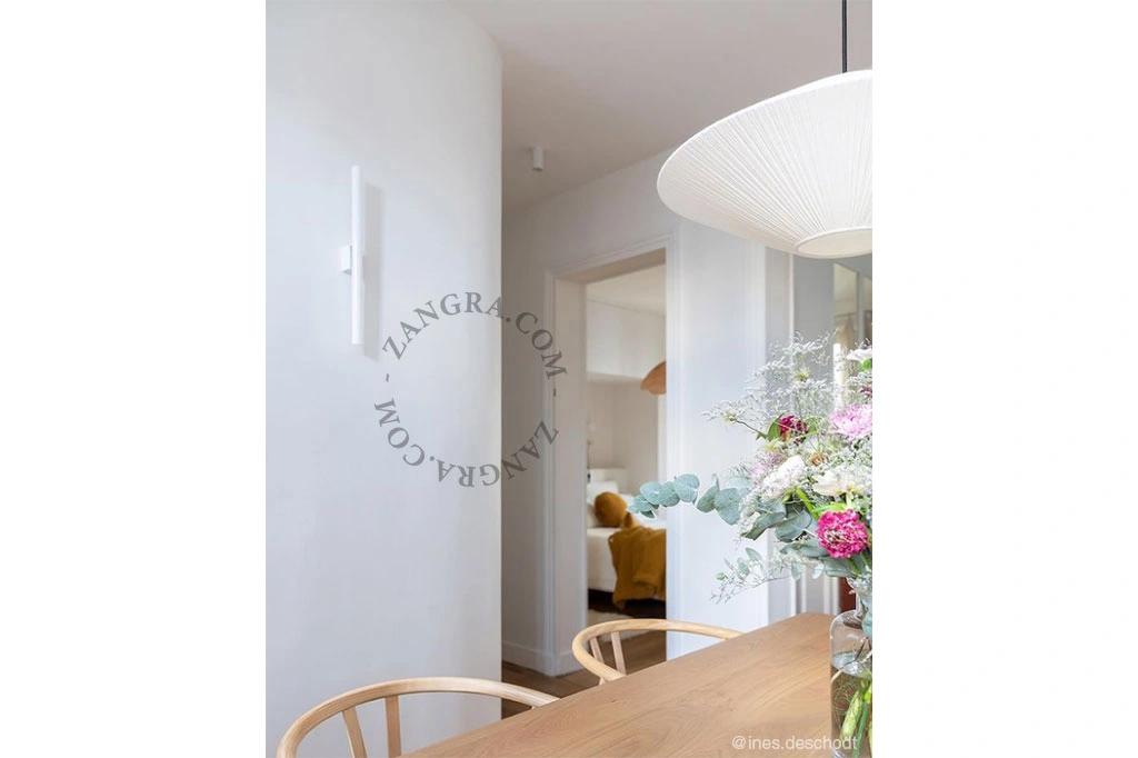 hvid væg eller loft lampe S14d - opal stick pære
