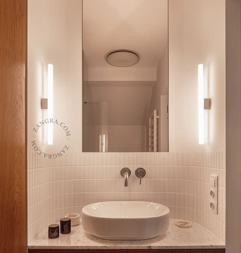 hvid væg eller loft lampe S14d - opal stick pære