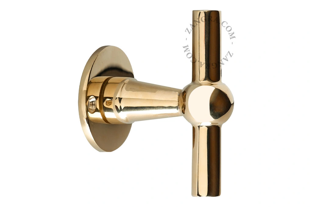 brass Chemin de Fer door handle