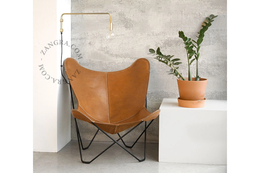 messing wandlamp met zwenkarm