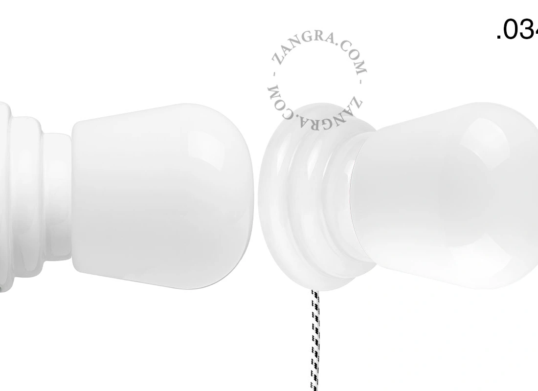 white porcelain Art Deco table or wall light