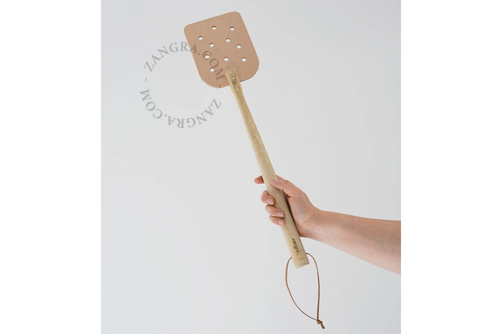 leather fly swatter