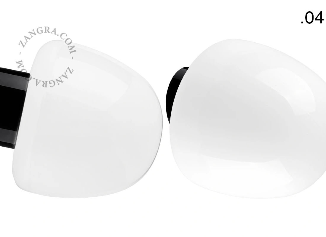 czarna porcelanowa lampa ścienna David - Ø 10 cm