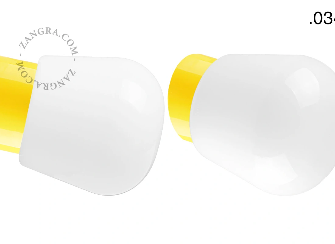 yellow porcelain wall light David - Ø 10 cm