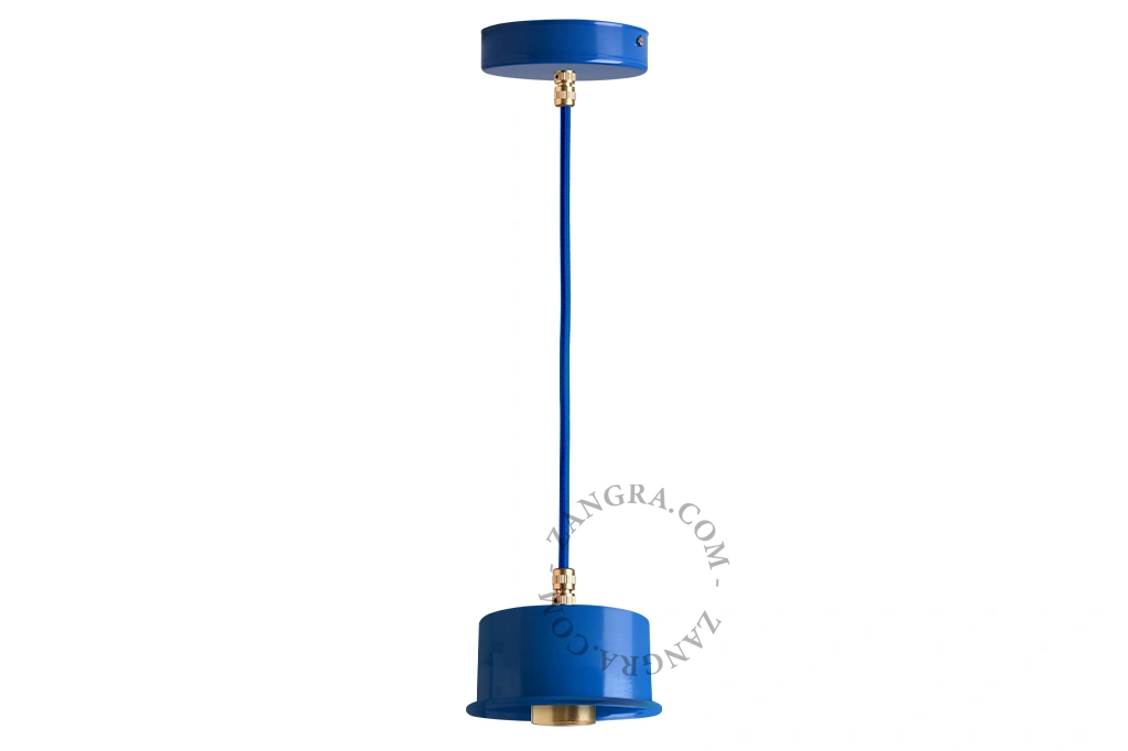 lampada a sospensione blu - Ø 10 cm