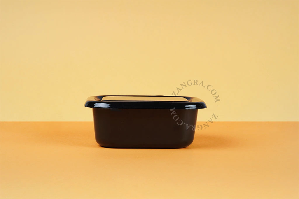 ugnsform i svart emalj - 18 cm