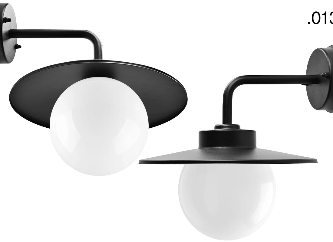 black wall light Eduardo - IP54