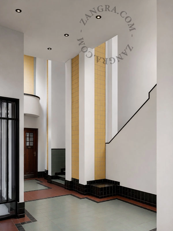 czarny porcelanowy spot wpuszczany Damia