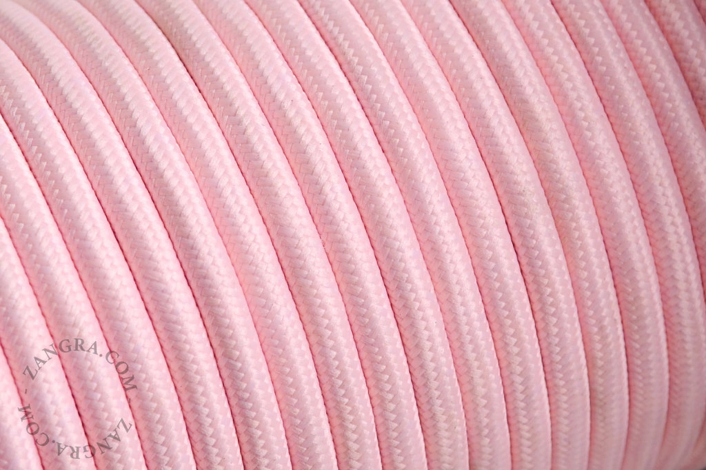 fabric cable - baby pink