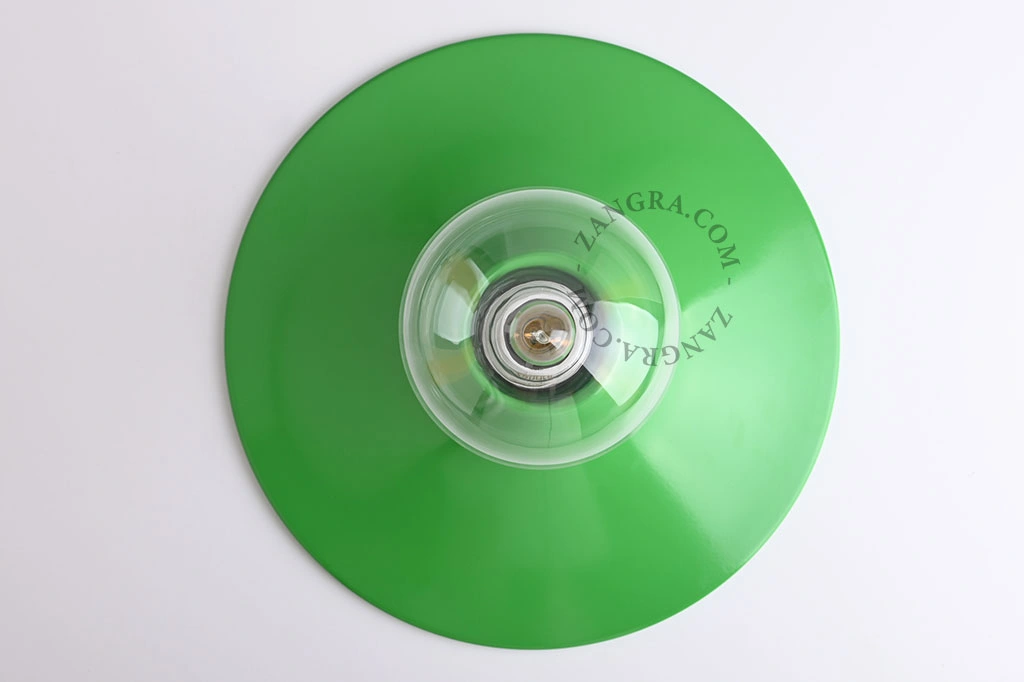 rund grøn væg- eller loftslampe - Ø 26 cm