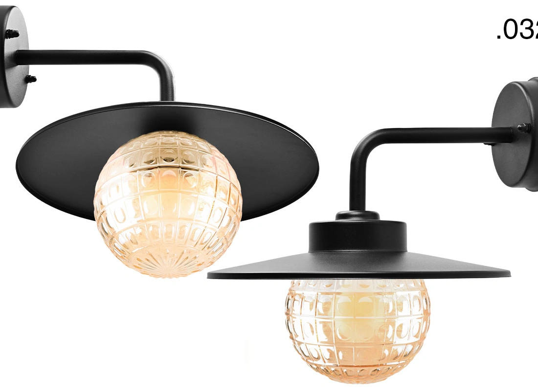 black wall light Eduardo - IP54
