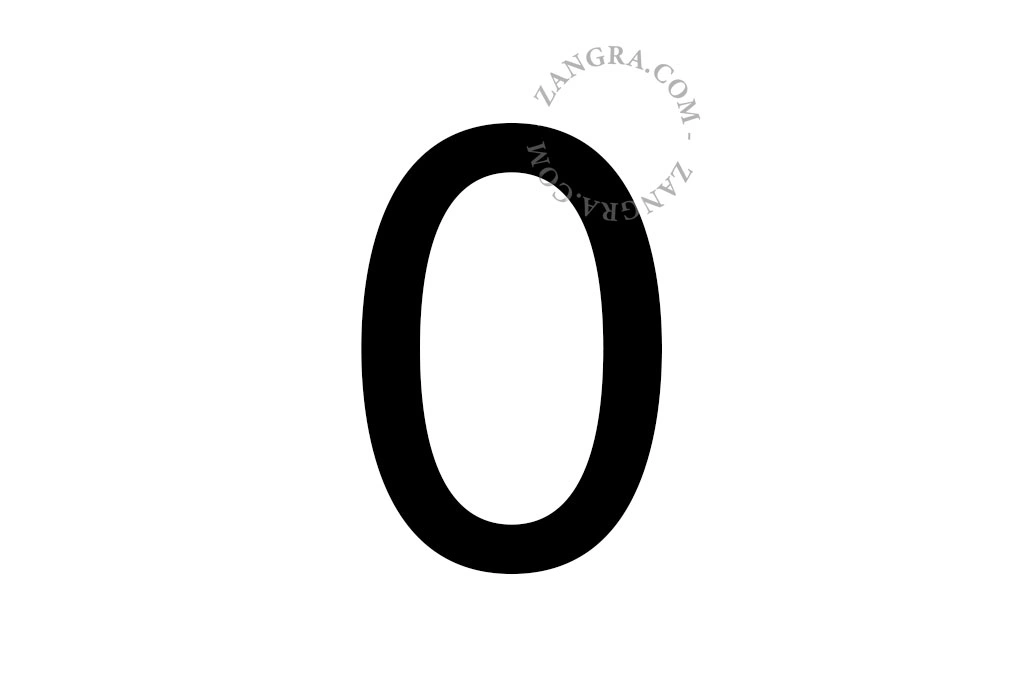 adhesive numbers - 0 to 9