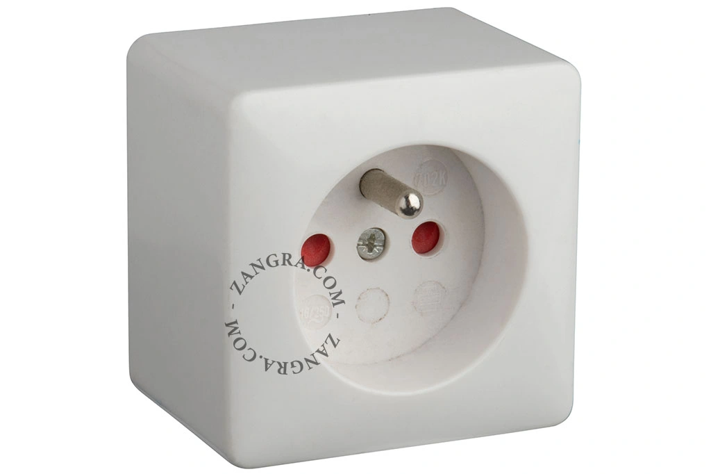 surface mount white bakelite socket - type E
