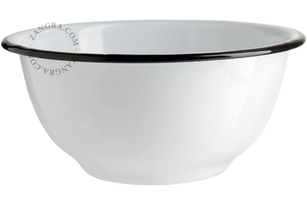 tigela de esmalte branco - Ø 13cm
