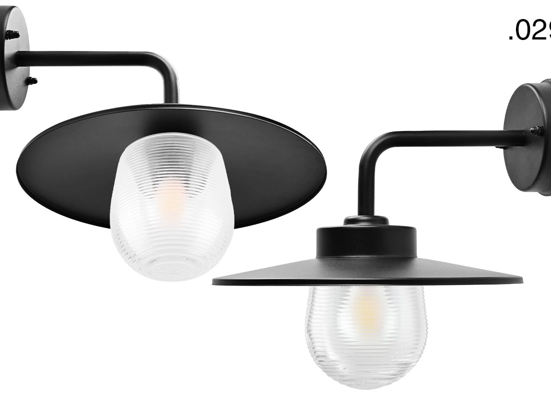 black wall light Eduardo - IP54