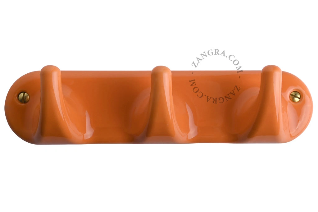 3-krogs orange porcelænsknage