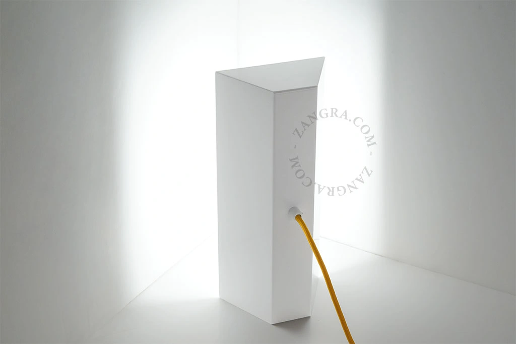 white table lamp