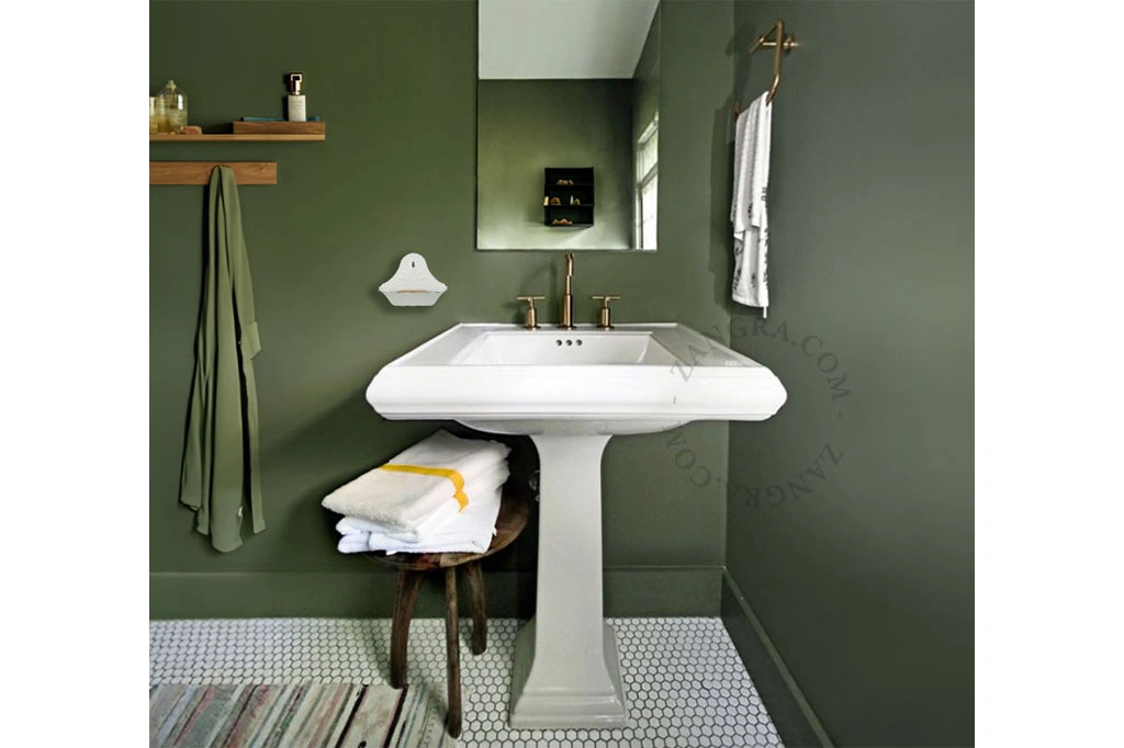 retro white enamel soap dish