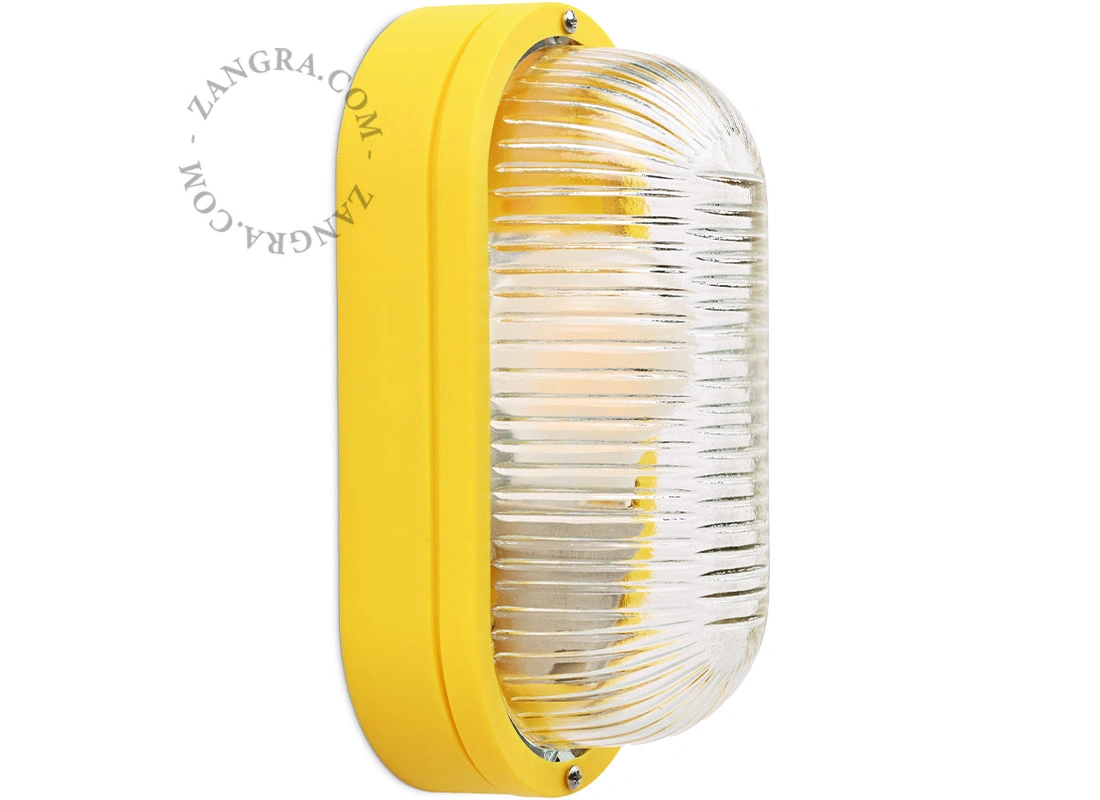 żółta wodoodporna lampa Dalida – IP44