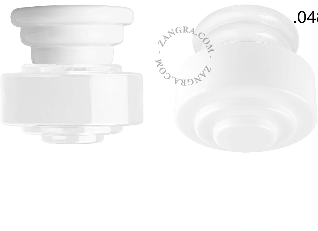 white porcelain Art Deco light Daniel