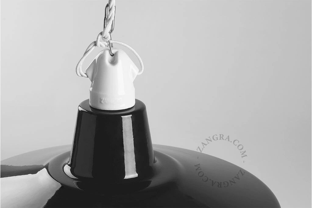 black metal pendant light - Ø 40 cm
