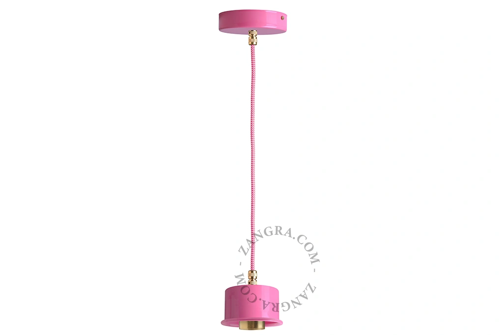 lampada a sospensione rosa - Ø 8,5 cm