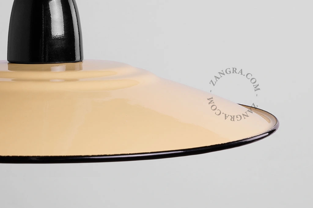 suspension en émail caramel - Ø 28 cm